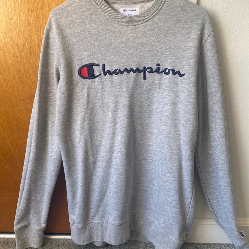 Grey crew neck size small